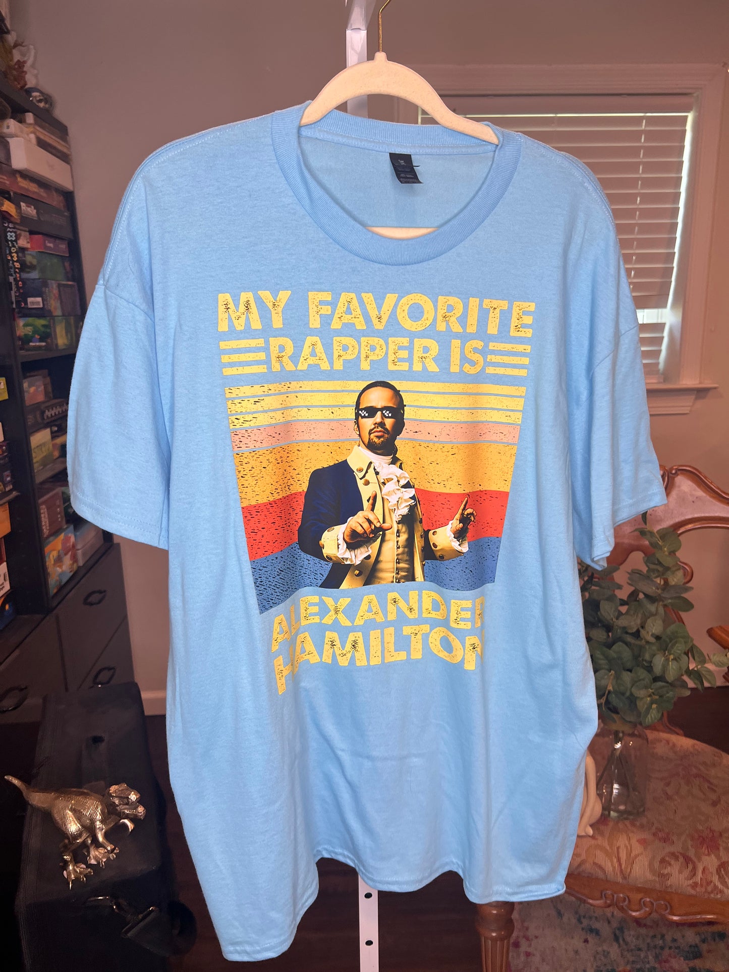 XL Gilden Men's Alexander Hamilton is my Favorite Rapper T