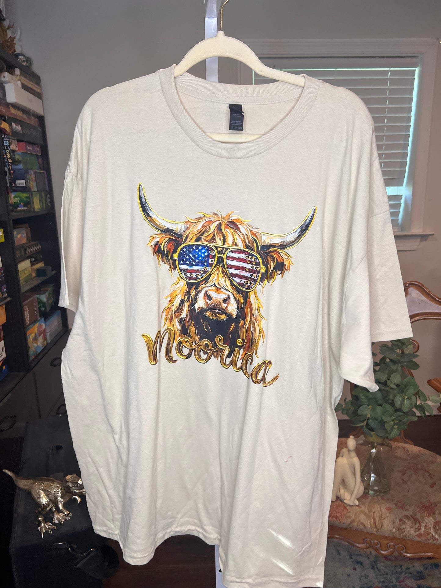 2XL Gilden Men's Moomerica Shirt