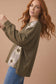 Olive You Forever Floral Patchwork Top