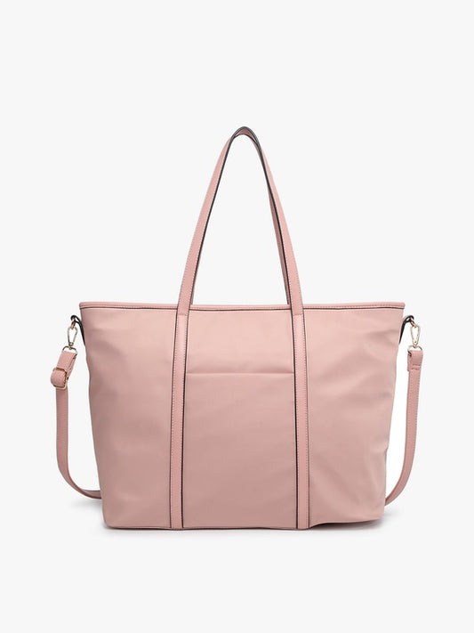 Mauve Nylon Tote Bag - Jen & Co