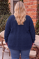 The Navy Quinn Crochet Sweater Cardigan
