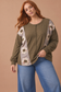 Olive You Forever Floral Patchwork Top
