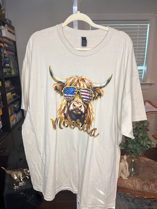 2XL Gilden Men's Moomerica Shirt