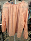 15. XXL Lauren Conrad Peach Window Pane Top
