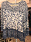 16. 1x Westport Blue & White Tiered Top
