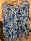 17. 2x (fits like 3x) Pioneer Woman Blue Floral Chiffon Top