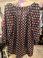 18. 1x Living Doll Burgundy Lace boho top