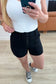 Reagan High Rise Button Fly Trouser Shorts