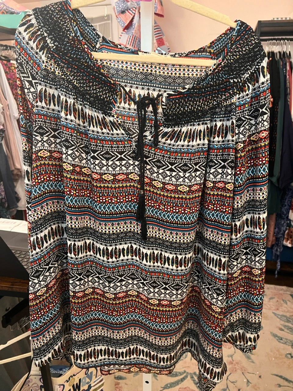 25. 3x RuffHewn Boho Mixed Print Top
