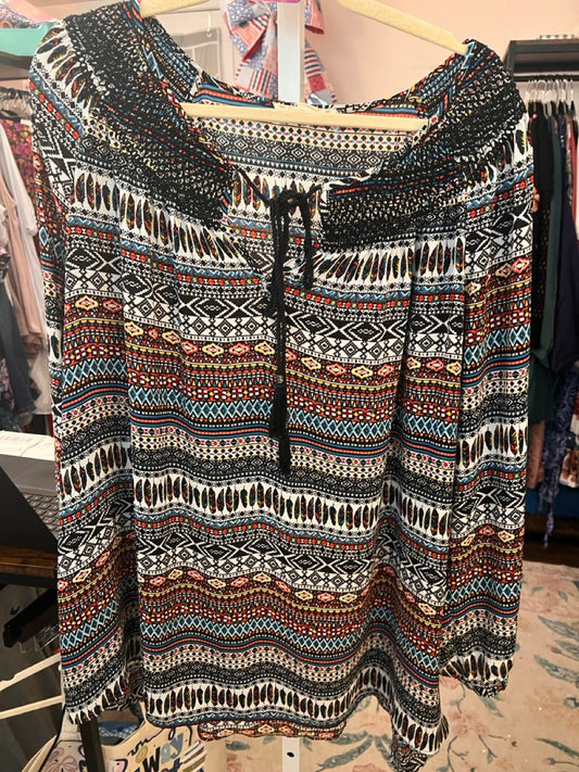 25. 3x RuffHewn Boho Mixed Print Top