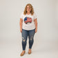Choose Your Size Pressed Shirt - Red, White, Blue Baseball