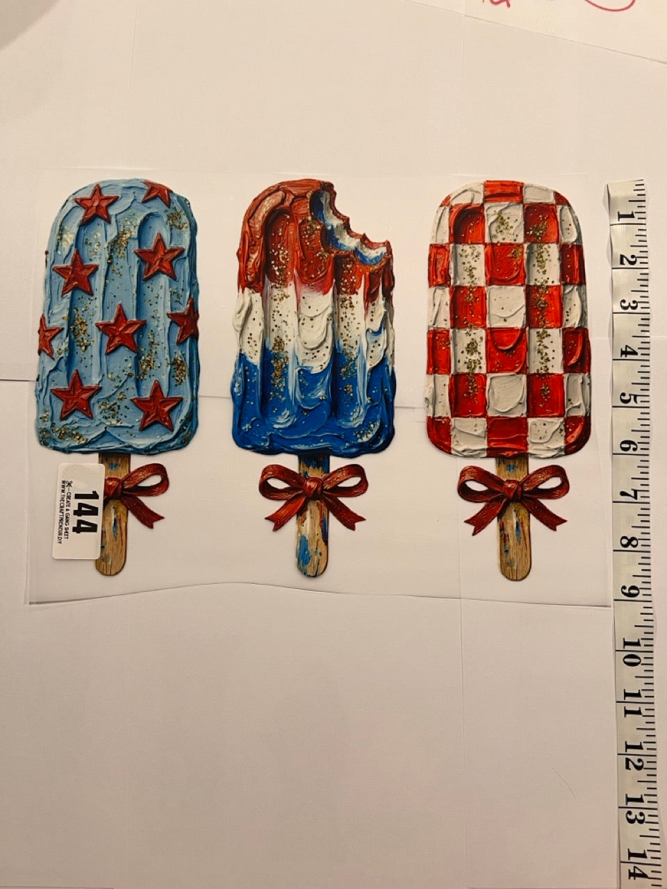 Choose Your Size Pressed Shirt  - Faux Paint Bomb Pops
