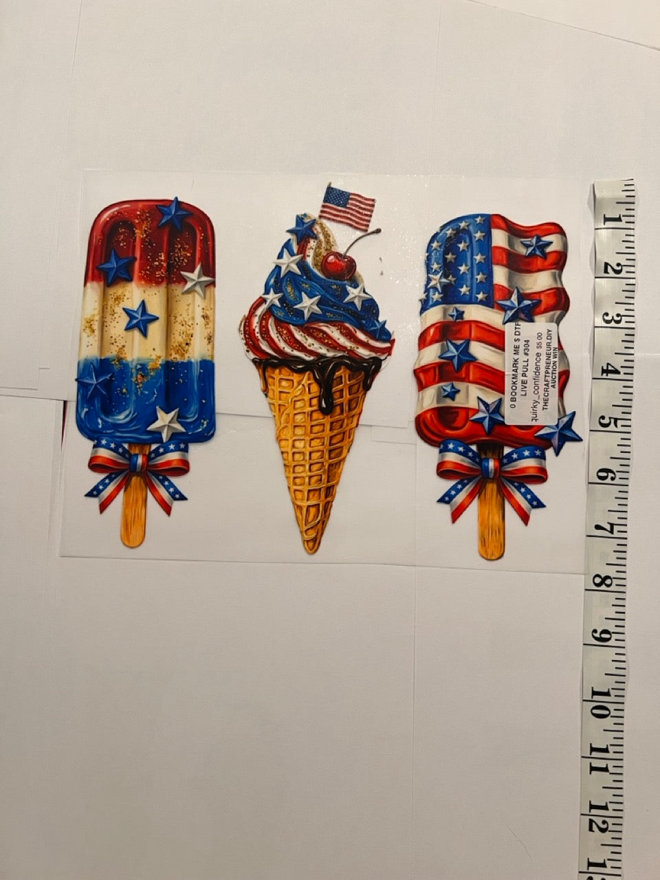 Choose Your Size Pressed Shirt  - Faux Paint Ice Cream Cones
