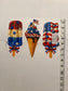 Choose Your Size Pressed Shirt  - Faux Paint Ice Cream Cones