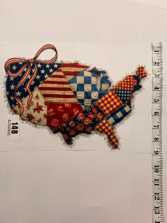 Choose Your Size Pressed Shirt  - Faux Quilted America Country