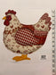 Choose Your Size Pressed Shirt  - Patchwork Quilted Chicken