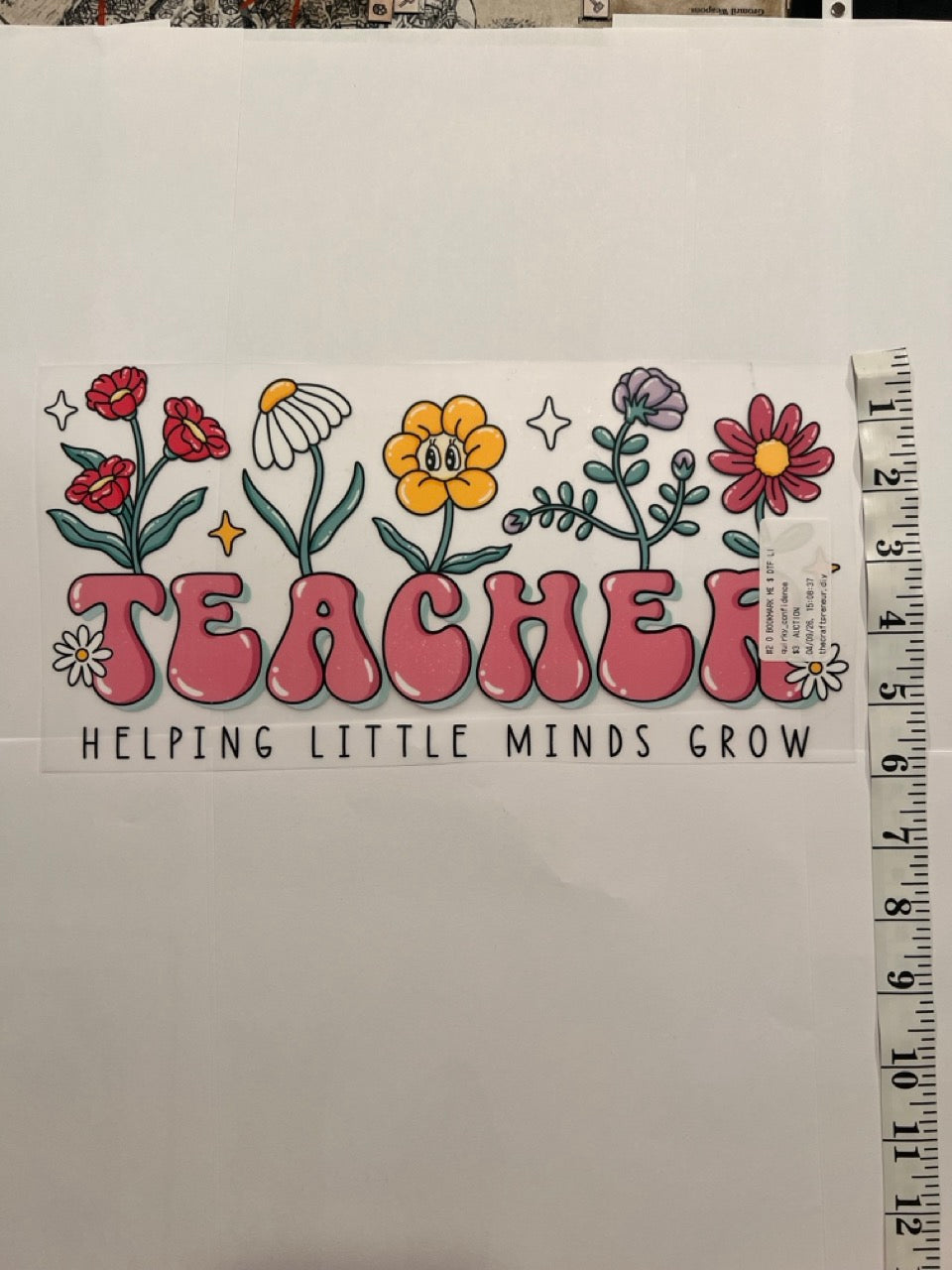 Choose Your Size Pressed Shirt  - Teacher, helping little minds grow