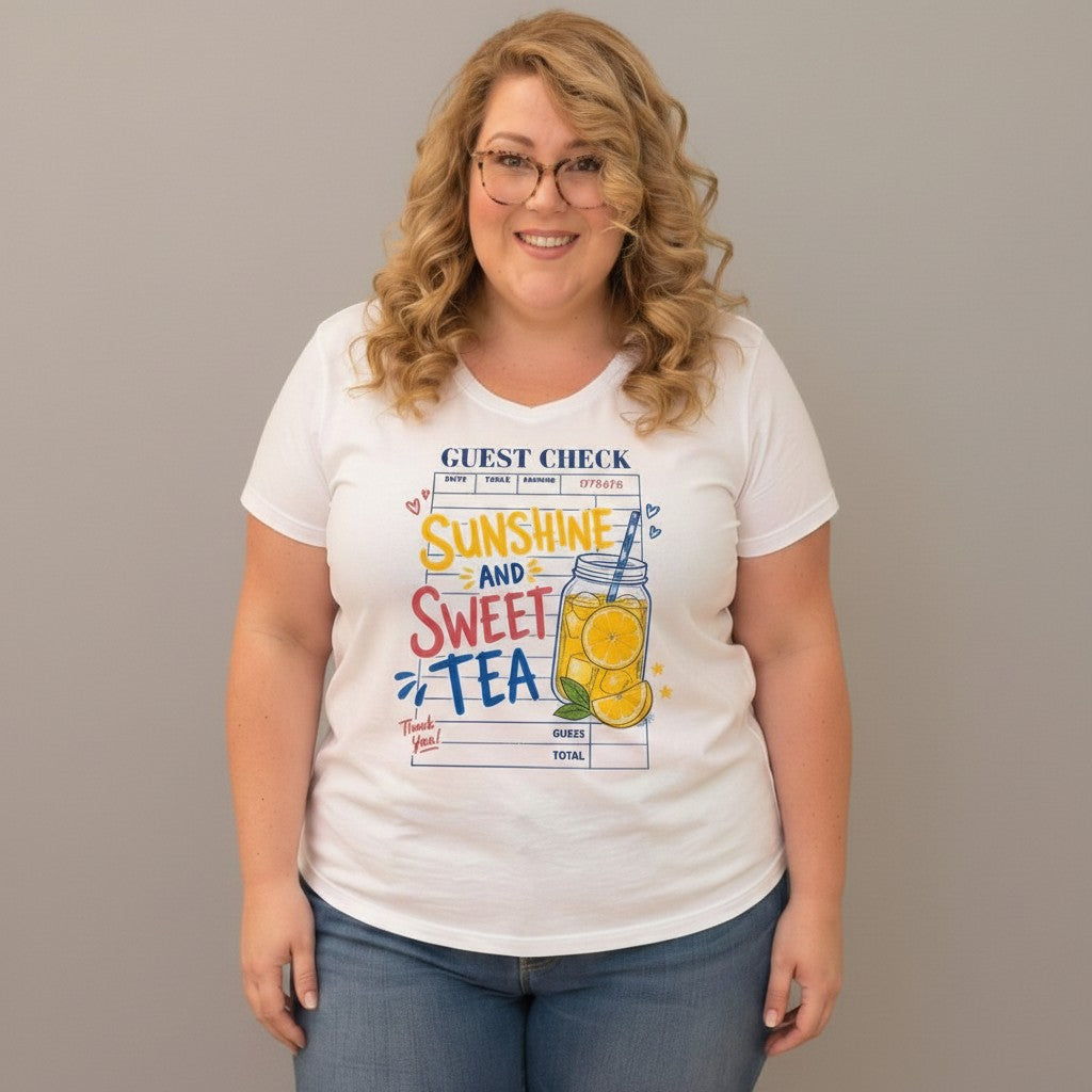 Choose Your Size Pressed Shirt  - Guest Check Sunshine & Sweet Tea