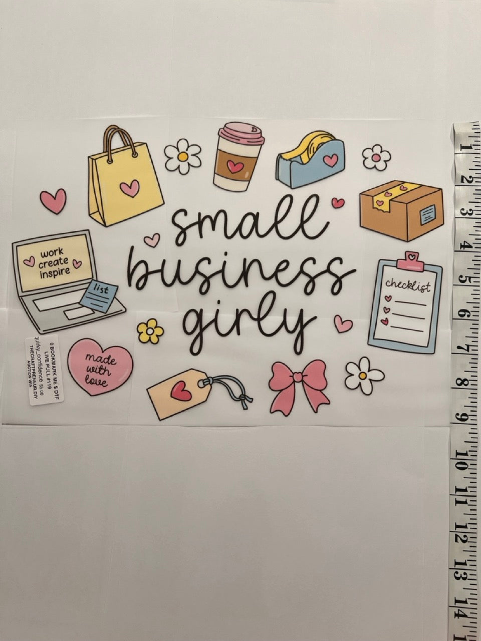 Choose Your Size Pressed Shirt  - Small Business Girlie