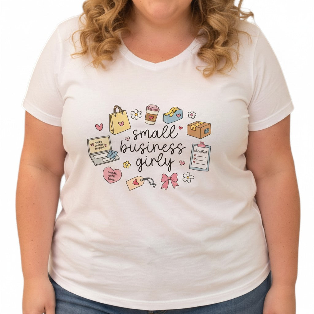 Choose Your Size Pressed Shirt  - Small Business Girlie