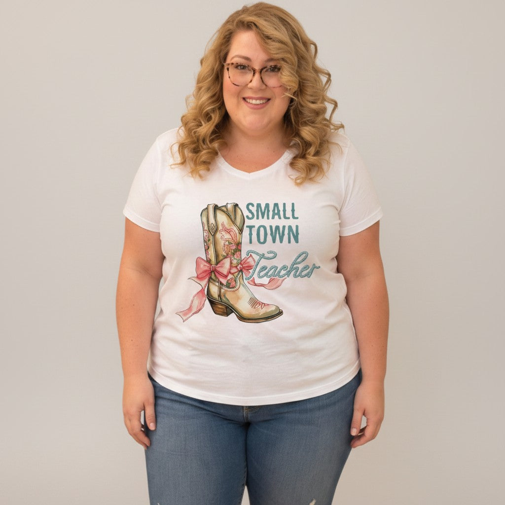 Press Your Own - Small Town Teacher Boot Graphic