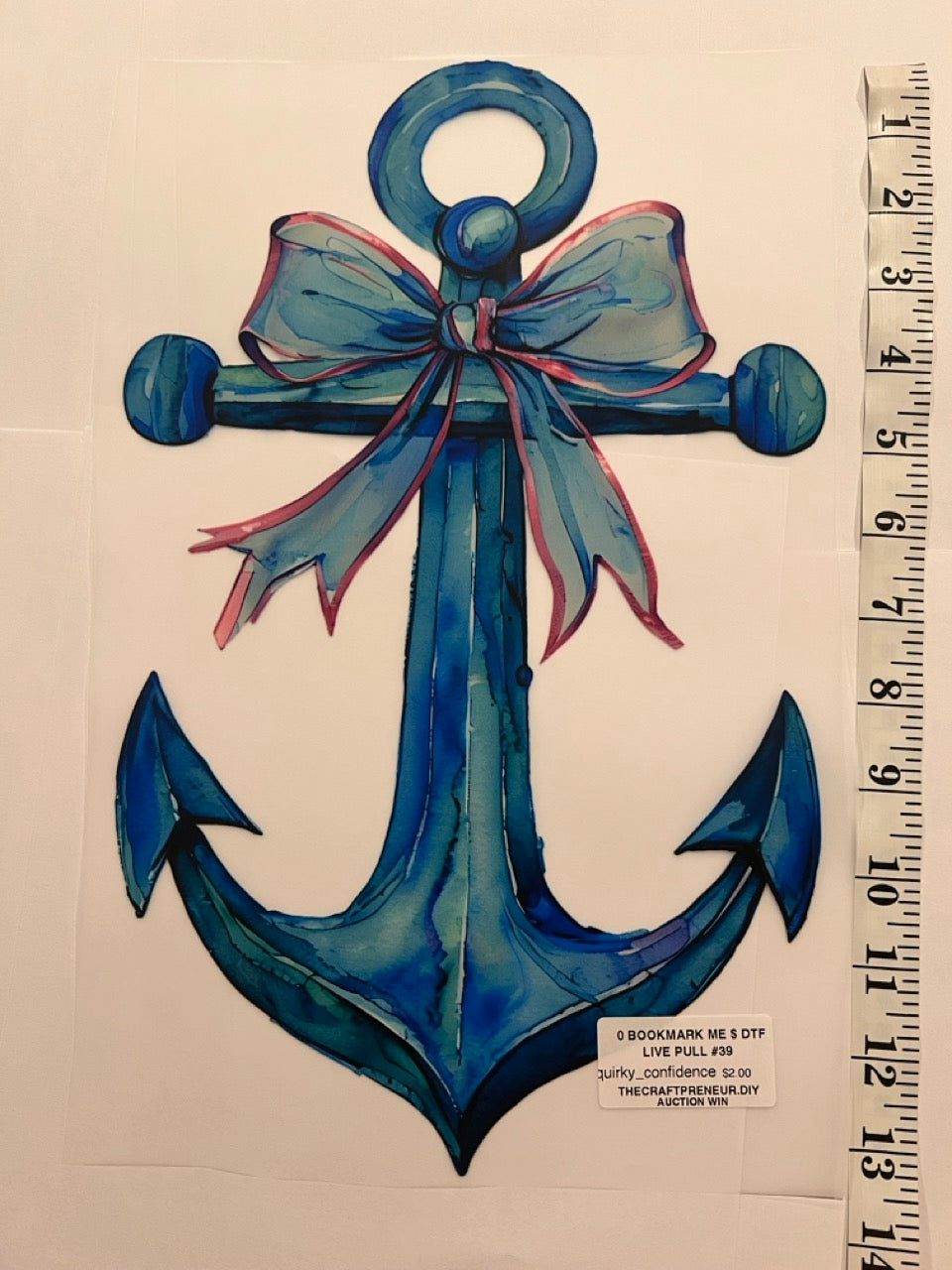 Press Your Own - Blue Anchor with Bow