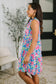 Lizzy Three Tier Tank Dress in Falling Floral