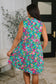 Lizzy Three Tier Tank Dress in Large Ditsy Floral