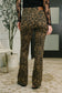 Roxy High Waist Bootcut Leopard Print