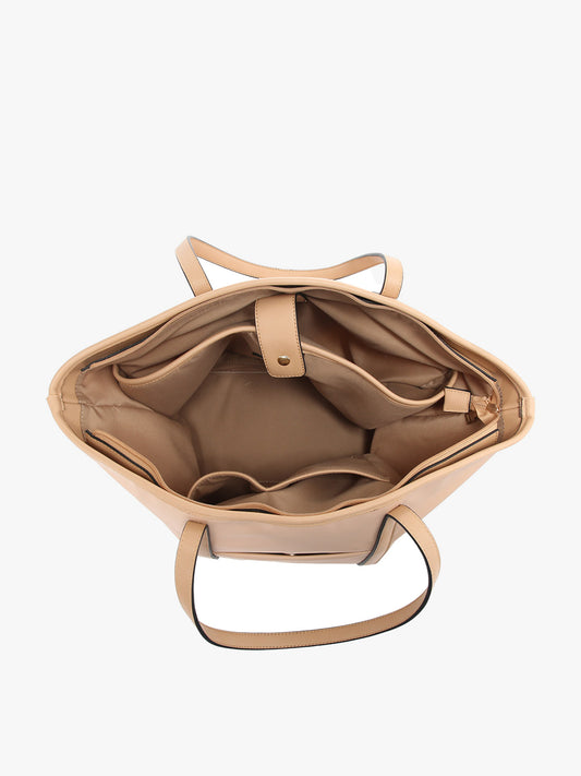 Mauve Nylon Tote Bag - Jen & Co